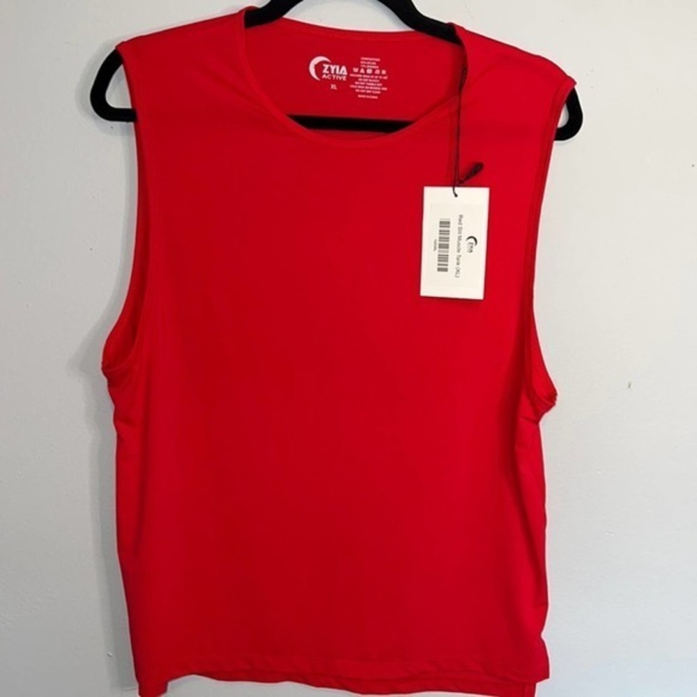Zyia Active Red Silt Muscle Tank, XL, EUC
